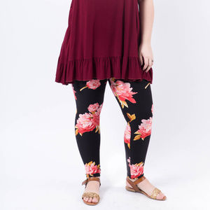 Tea Roses At Night ADULT Leggings